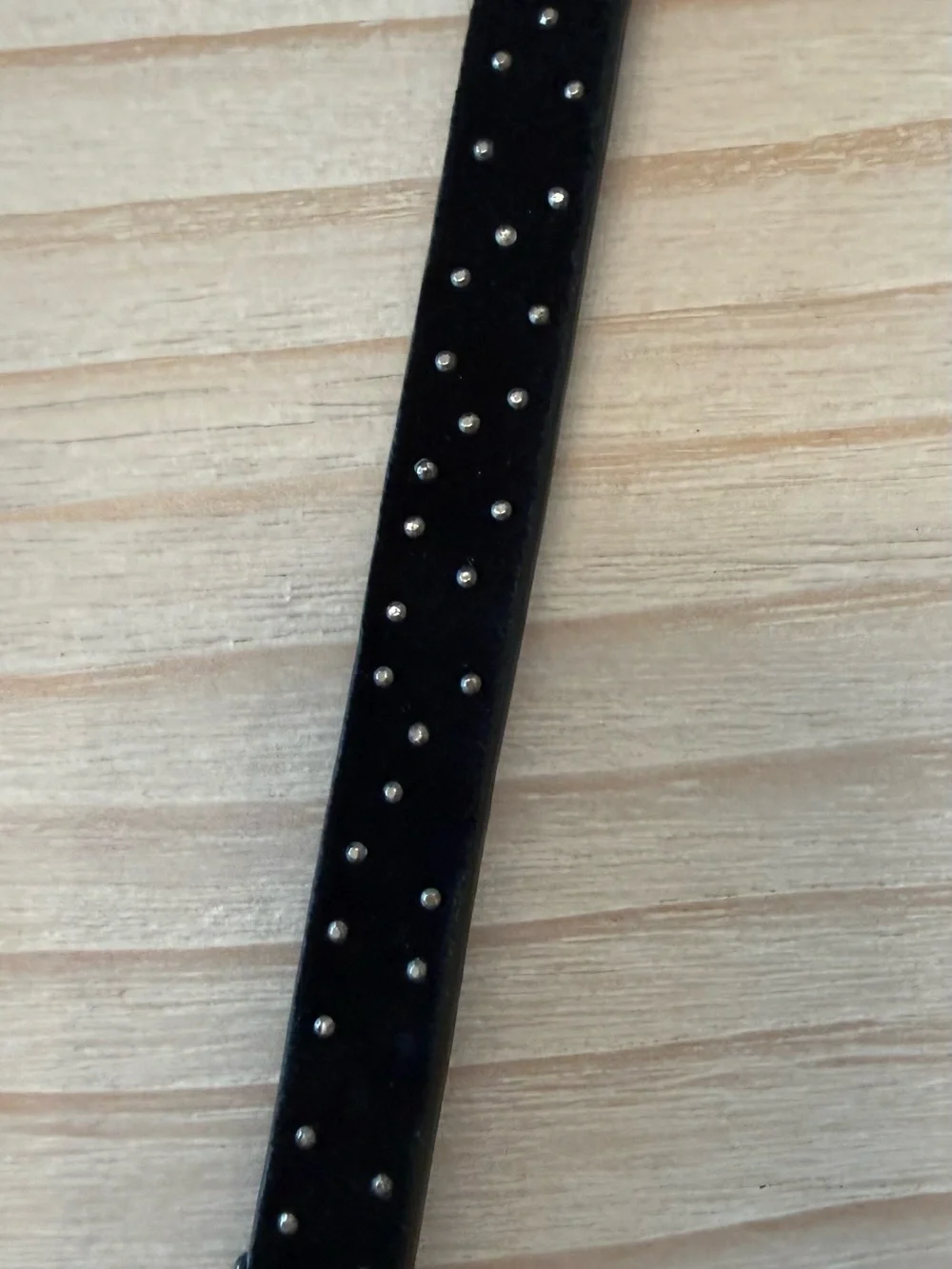 J. Crew Black Sparkle Leather Belt with Silver-Tone Buckle - Picture 4 of 9